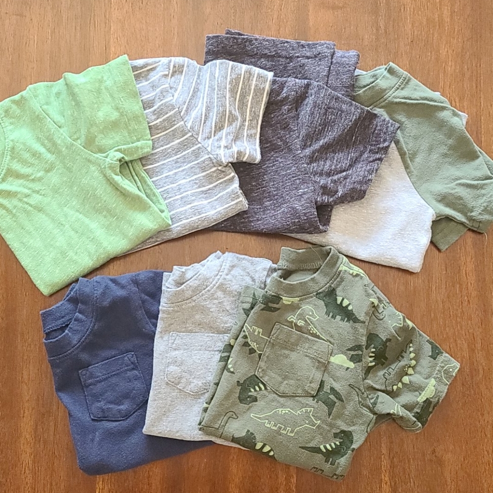 (7) 18 month jumping bean essential tees